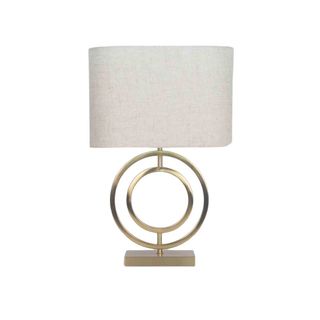 Lampa zlatna 56,5 cm s bež sjenilom