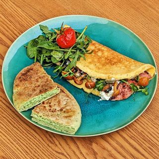 Омлет/скрембл з шинкою і сиром Моцарелла (280г)