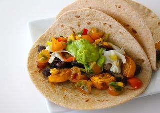 Menú tacos vegetal