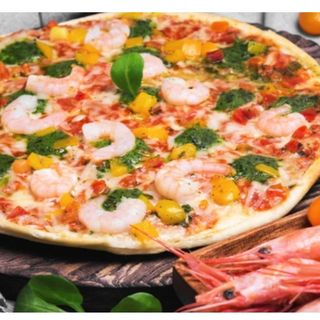 Pizza De Gamba (Mediana)