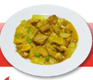 92-Carne de cerdo con salsa curry