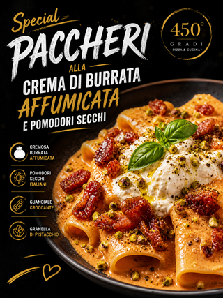 PACCHERI CREMOSOS DEL CHEF