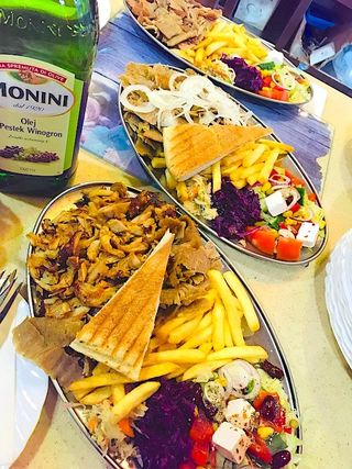 Kebap Na Talerzu z kurczakiem (Duży)