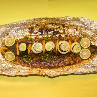 Fresh fish pepper soup with white rice