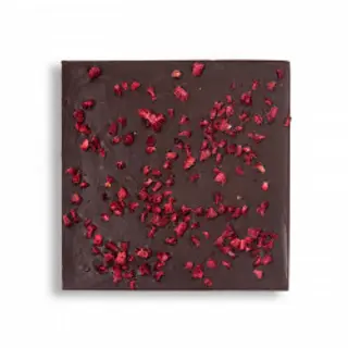 Tableta De Chocolate Negro Frambuesa