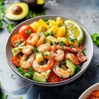 Salade Crevettes et Avocat