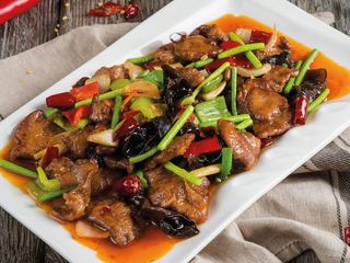 Говяжья печень жареная острая