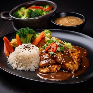 Pileći file u sosu od kikirikija 250-300 g