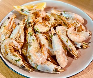 Креветки жареные