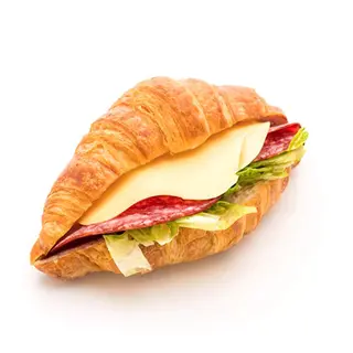 Salame, formaggio, insalata & mayo cornetti