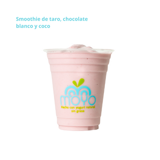 Smoothie Taro Chocolate Blanco Y Coco