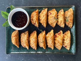 Гьодза з яблуками та корицею