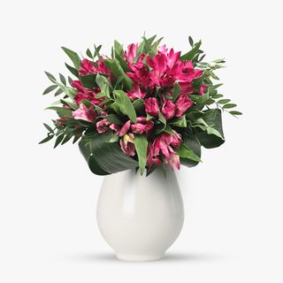 Buchet cu 15 alstroemeria roz