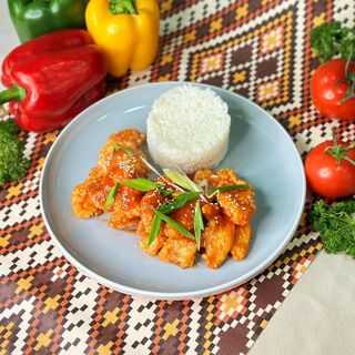 Курица в кисло-сладком соусе