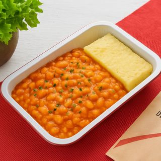 Iahnie de fasole cu mamaliguta