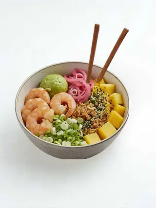 Hawaiian Shrimp Poke Bowl