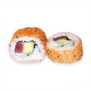 26 California Roll Atún Picante, Aguacate, Pepino Y Mayonesa (8 Pzs.)