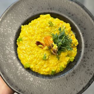 Risotto con Zafferano / Asparago & Gamberi