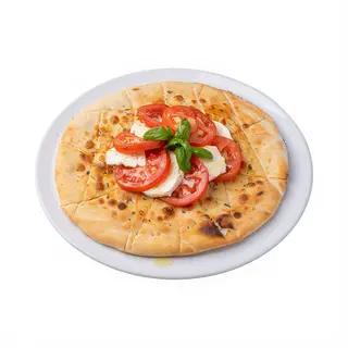 Pizza focaccia caprese