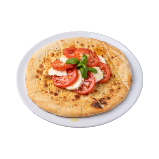 Pizza focaccia caprese