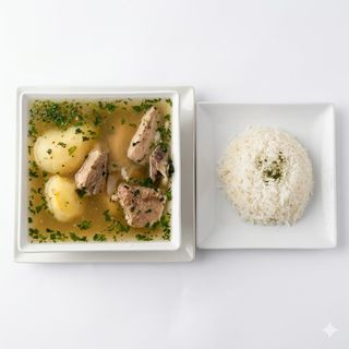 Caldo De Costilla Con Arroz
