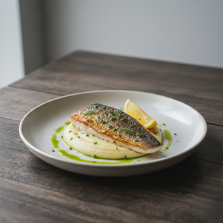 File de dorada si piure de telina