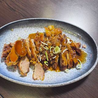 Pato con salsa teriyaki
