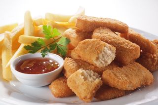 Plato de nuggets 