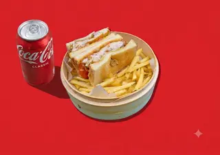 Katsu sando + bibita a scelta