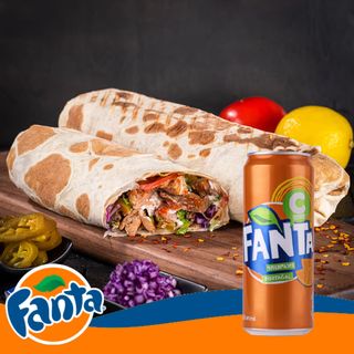 ვრაპ-შაურმა  სტანდარტული + 1X ფანტა ქილის - 0,33ლ