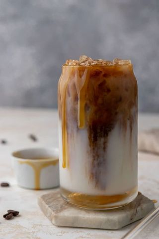 Iced coffee caramel