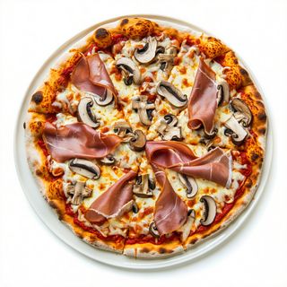 Пица с шунка и гъби