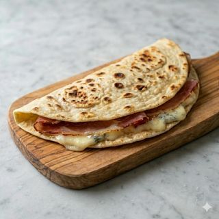 Piadina speck e gorgonzola