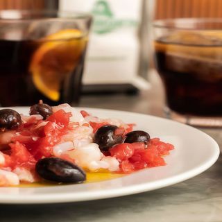 Esqueixada de bacalao