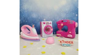 Игровой набор бытовой техники стиральная машина, швейная машина и утюг