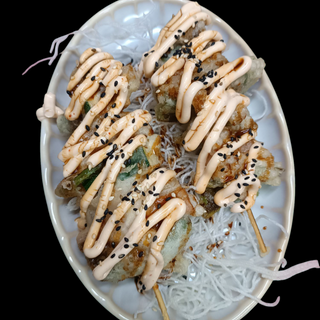 Brocheta de verdura temurizada