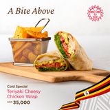 Teriyaki cheesy chicken wrap