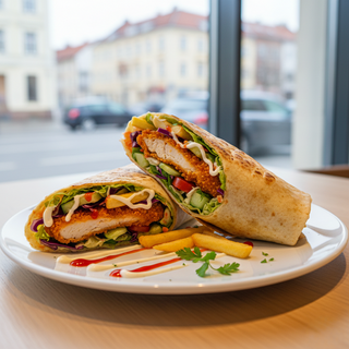 Crispy de pui la lipie