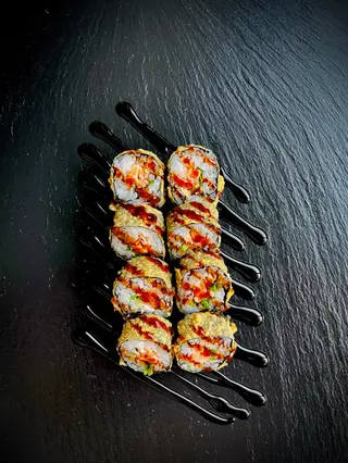 Deep-fried salmon roll