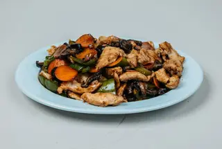 158. Пиле с ароматни гъби