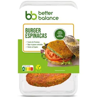 Burguer espinacas Better Balance 160 Gr.