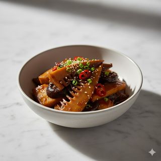 24 - Germogli di bambù brasati 油焖笋