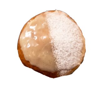 Pączek z kremem waniliowym