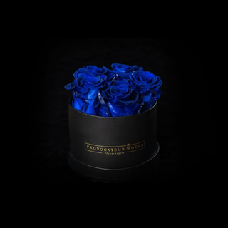 Caja de 12cm con Rosas Preservadas Oceanblue