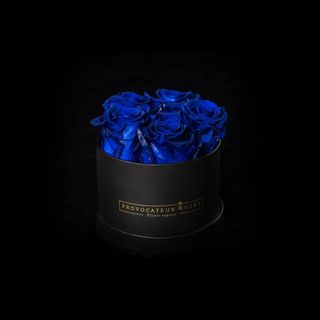 Caja de 12cm con Rosas Preservadas Oceanblue