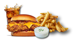 Crispy onion chicken BBQ XL COMBO