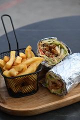 BBQ chicken wrap