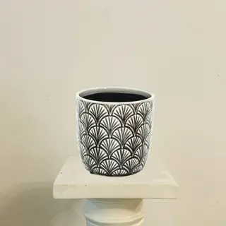 Maceta Sirena Gris