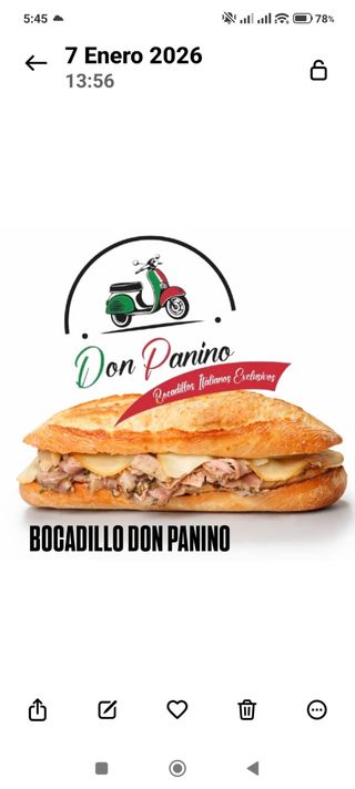 Bocadillo Exclusivo Don Panino