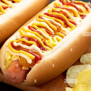 Hot Dog con Cheddar
